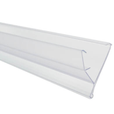Titular de la tarjeta de precio con sistema de clics - 100x4 cm