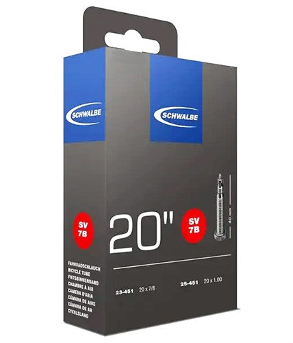 Schwalbe Inner Tube FV SV7B 20 estrecho 23 25-451 (luz adicional)