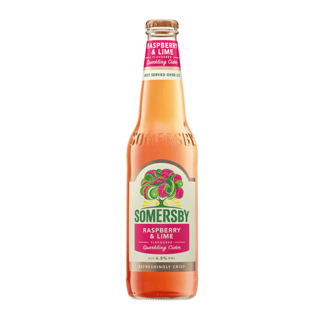 Botella de sidra de lima y frambuesa Somersby (24x 33cl)