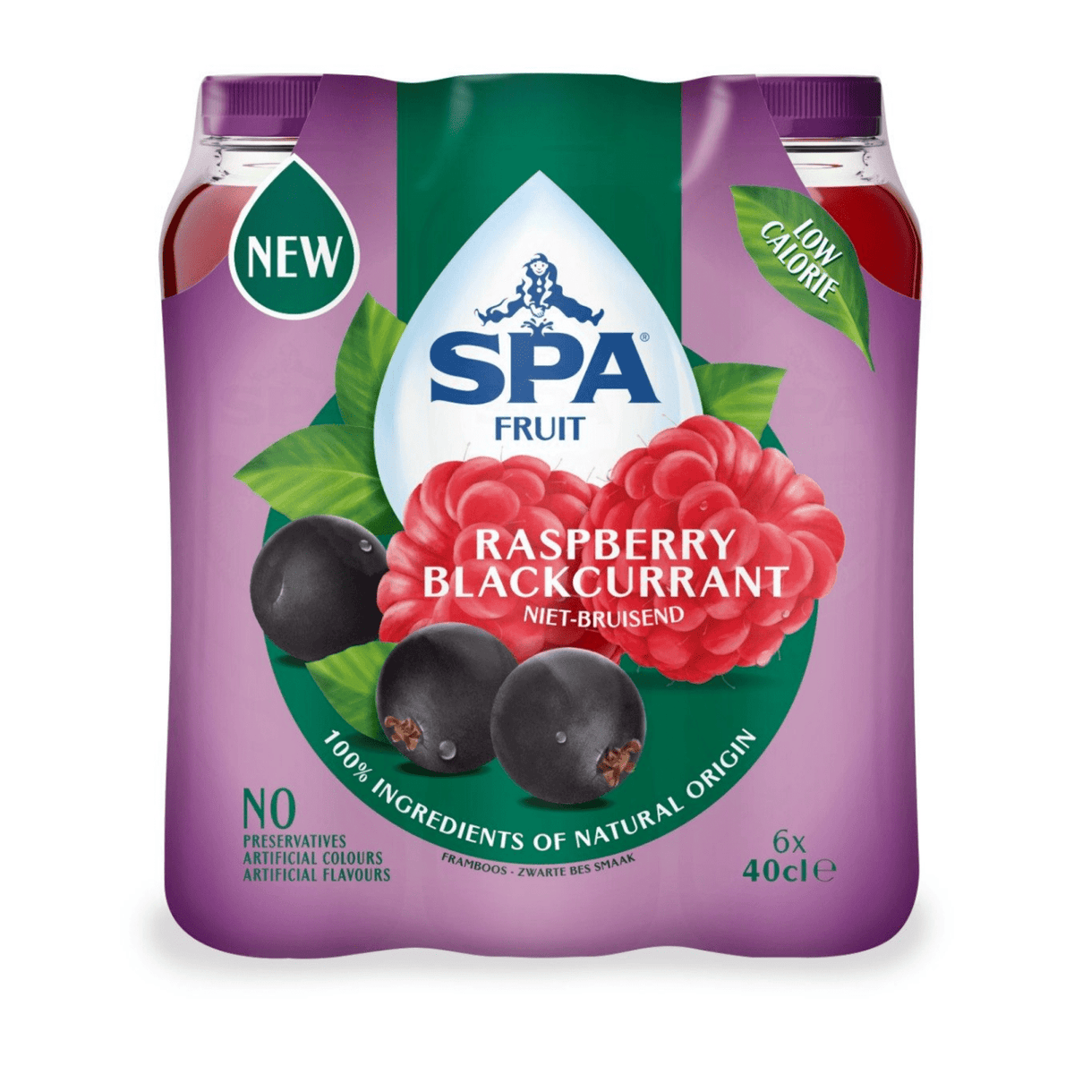 Spa fruta todavía frambuesa grosella negra (6x 400ml)