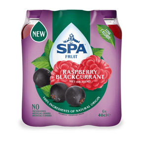 Spa fruta todavía frambuesa grosella negra (6x 400ml)