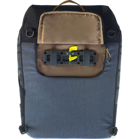 Mochila de bicicletas de Basil Miles - Bolsa de bicicleta gris multifuncional para mujeres para hombres - 17L - Sistema de gancho -on