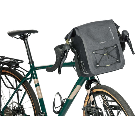 Bolsa de manillar de la tormenta de navegantes de Basil - bolsa de manillar de bicicleta deportiva, impermeable, negro