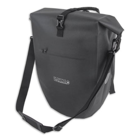Bolsa para bicicleta Lynx single TPU 28L negra impermeable e-bike Hayes