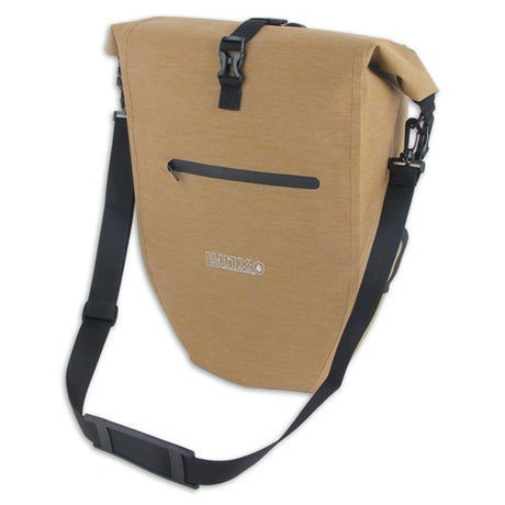 Bolsa para bicicleta Lynx single TPU 28L marrón impermeable e-bike Hayes