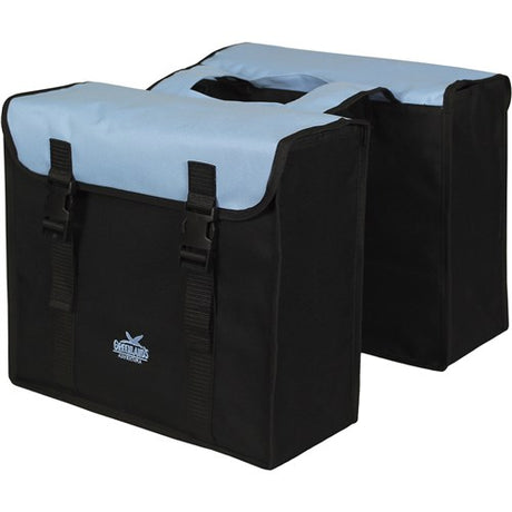Bolsa doble Greenlands 34l negro azul claro