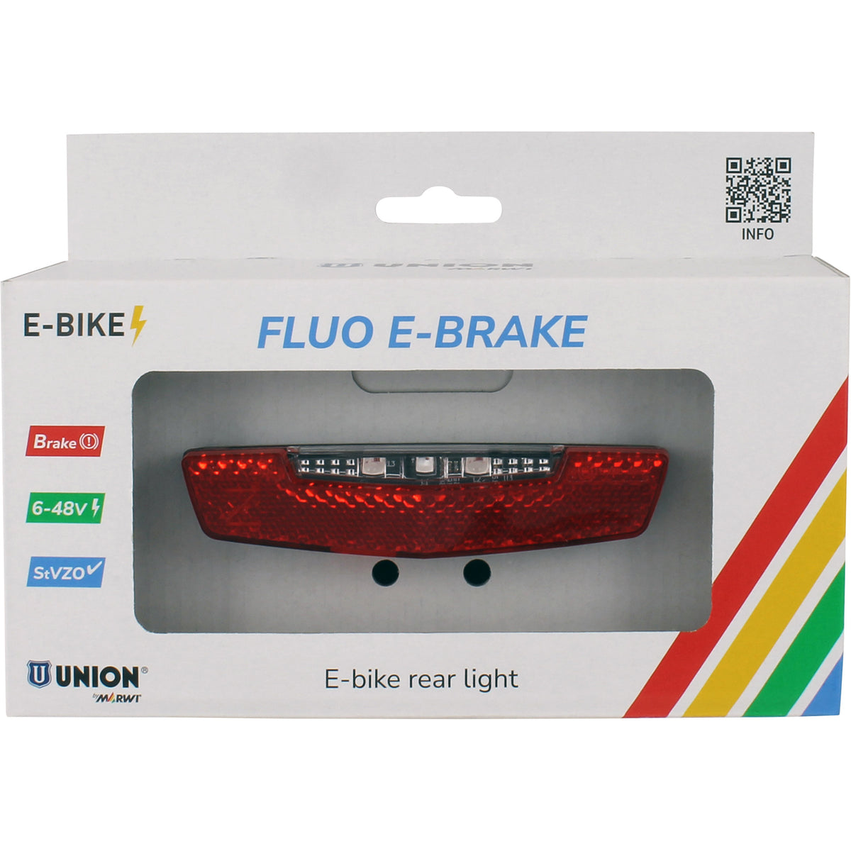 Union luz trasera ebike fluo e-brake w. en bancarrota.
