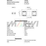 Rodamiento de bolas de unión Marwi CB-025 626 2rs - 6x19x6