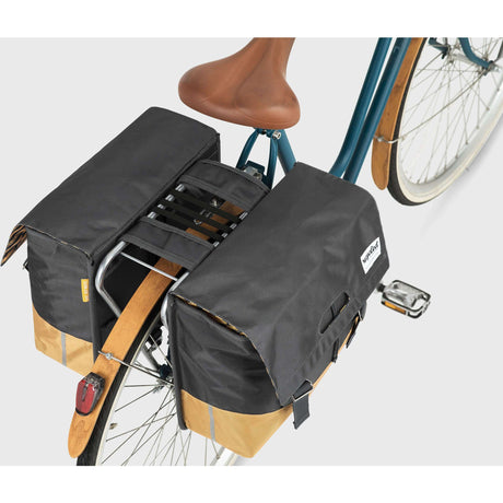 Bolsa doble para bicicleta Urban Proof - negro amarillo - 40L