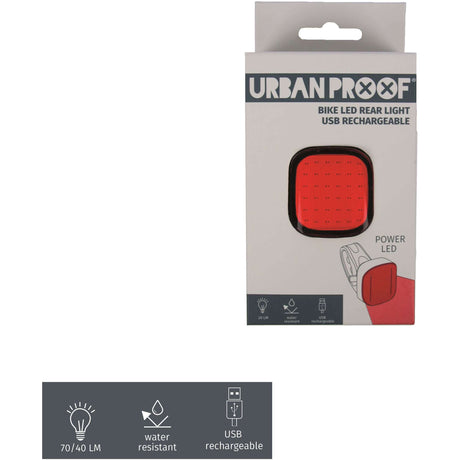 Urban a prueba de alta potencia USB rojo de luz trasera
