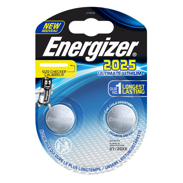 Enerdis Energizer Ultimate Lithium 3V CR2025 Blister 2 piezas