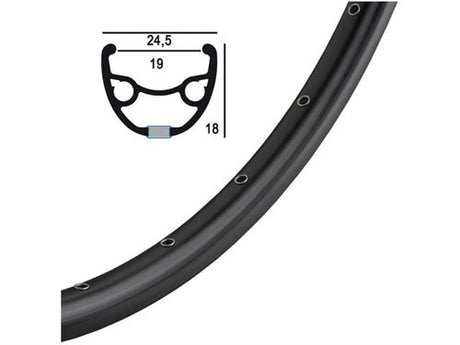 Llanta Ryde 28 pulgadas 622 rival 21 negra 36 autobús