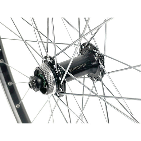 Rueda delantera velox mach1 er-10 28 shimano qc300 disco negra