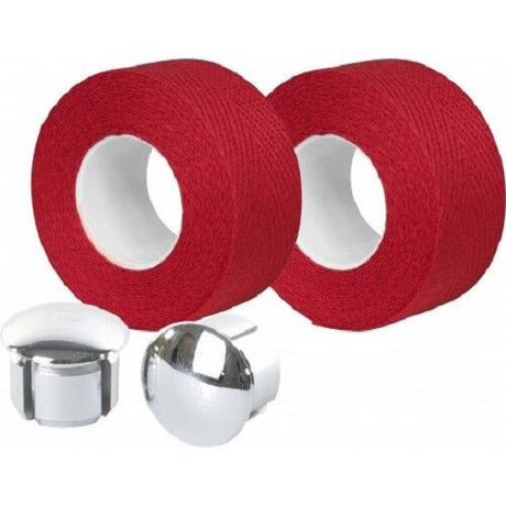 Cinta de manillar Velox tressostar 90 algodón rojo (2uds)