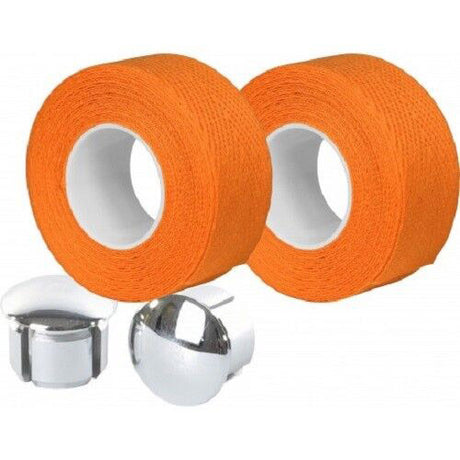 Cinta de manillar Velox tressostar 90 algodón naranja (2uds)