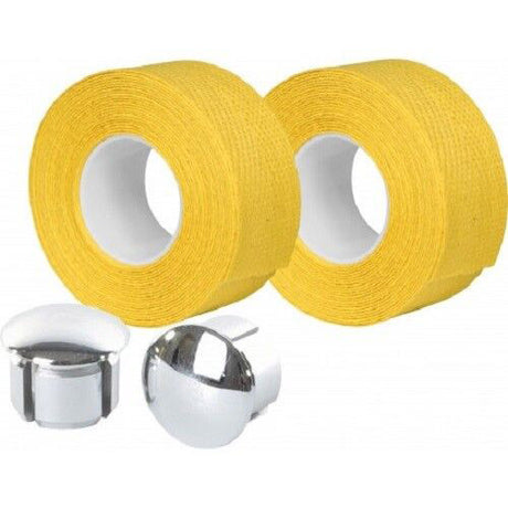 Cinta de manillar Velox tressostar 90 algodón amarillo (2uds)