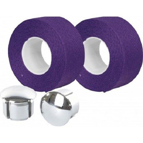 Cinta de manillar Velox tressostar 90 algodón violeta (2uds)