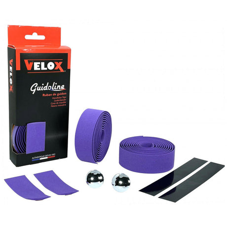 Cinta de manillar Velox maxi corcho violeta (2uds)