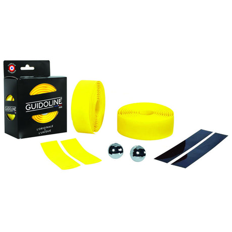 Cinta de manillar Velox maxi cork confort t4 amarillo (2uds)