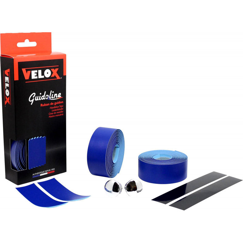 Cinta de manillar Velox classic azul (2uds)