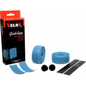Cinta de manillar Velox soft perforada azul cielo (2uds)