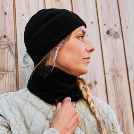 Weathergoods sweden beanie gorro de merino negro m l