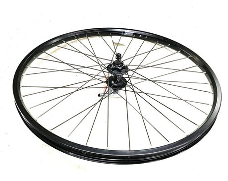 Rueda delantera Roland 28 pulgadas 622 negra freno de disco para bicicleta eléctrica 6 orificios andra 40