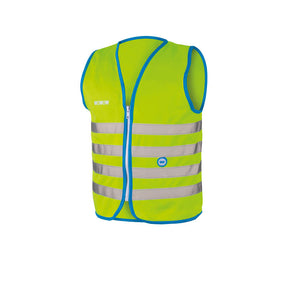 Wowow chaleco de seguridad infantil con cremallera y 1150 - divertida chaqueta ciclista - talla l - unisex - verde azul plata