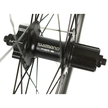Rueda trasera velox 28 gravel 19 shimano m475 disco 135mm qr