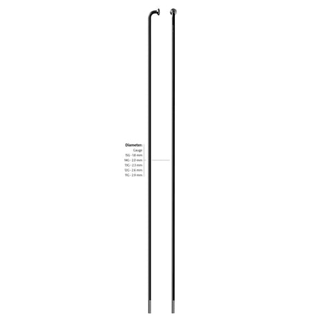 Radio Sapim 13-296 líder acero inoxidable negro sin cabecilla (100uds)