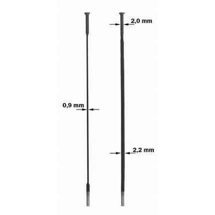 SAPIM SPAAK 14-238 CX RAY FLOT NEGRO CON NIPPPEL (20ST)