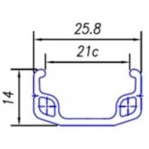 Roland Rueda trasera 26 21-559 Alu Remonaf