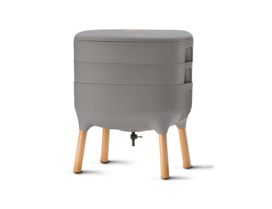 Compostador de lombrices Plastia - gris