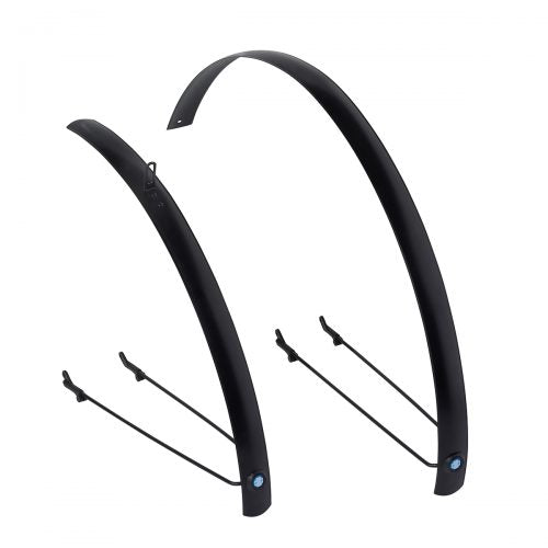 Juego de guardabarros Xtrabike 28 negro plano aluminio