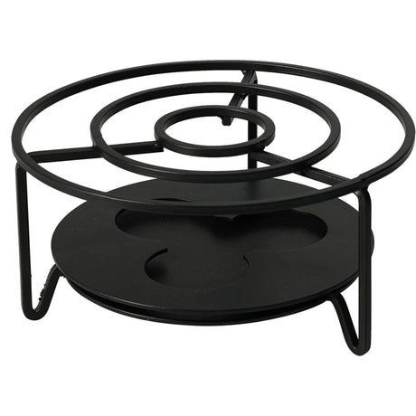 Excellent houseware rechaud ø16xh8cm zwart rechaud rvs ø16xh8cm zwart