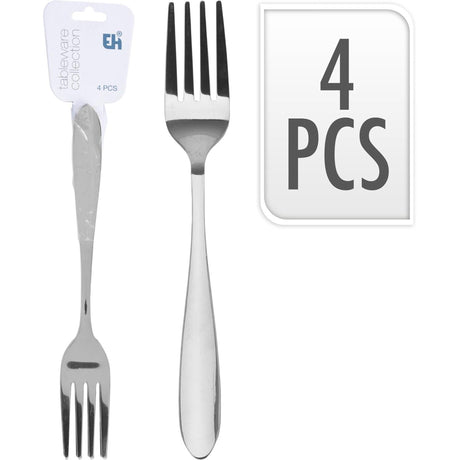 Excelente tenedor para el hogar de 19,7 cm, juego de 4 piezas.