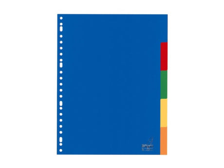 Pestañas canguro - a4 - pp 120 micras - 23 agujeros - pestañas de colores de 5 piezas
