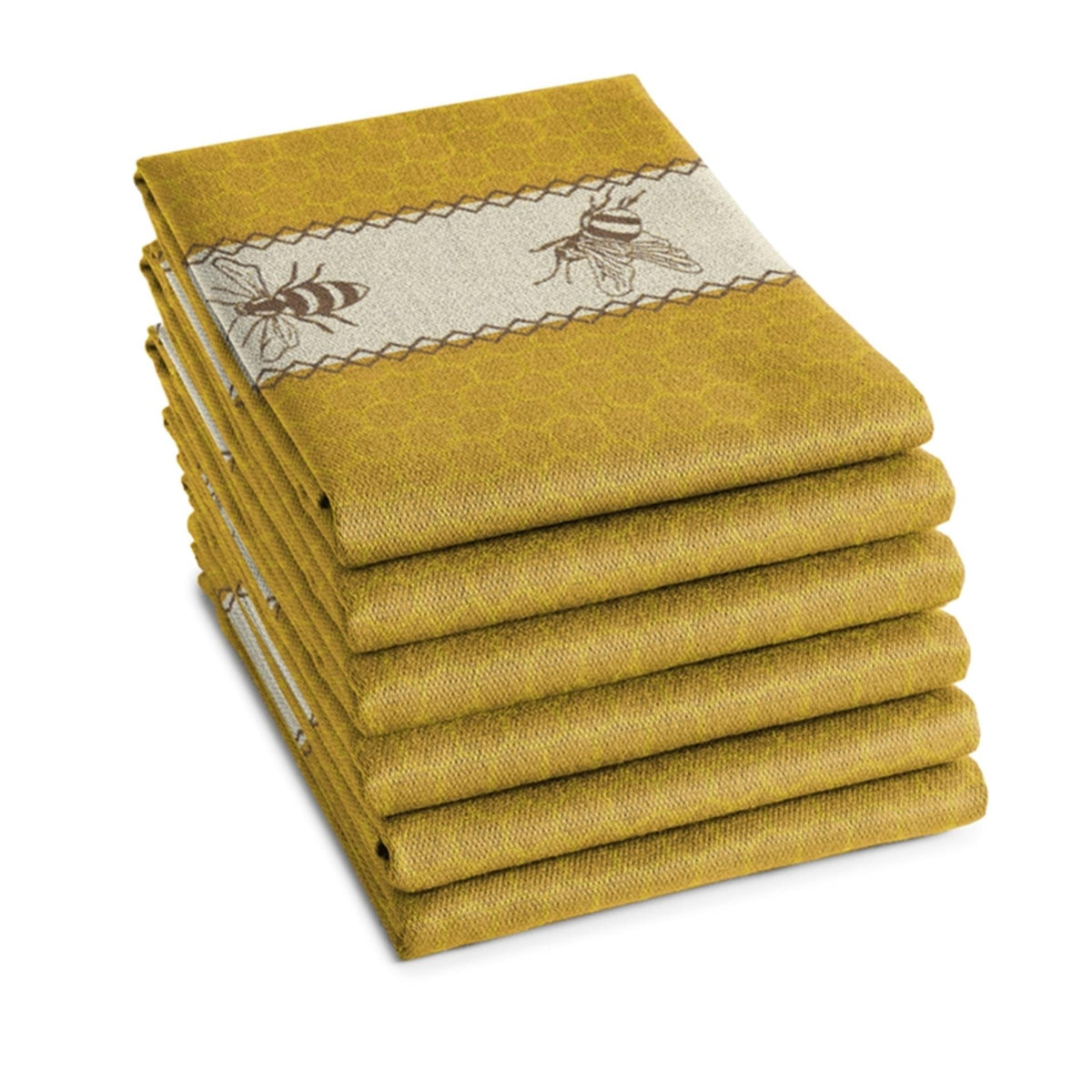 Ddddd paño de cocina abejas amarillo 6 piezas