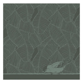 Ddddd paño de cocina birdy 60x65cm verde por 6 piezas
