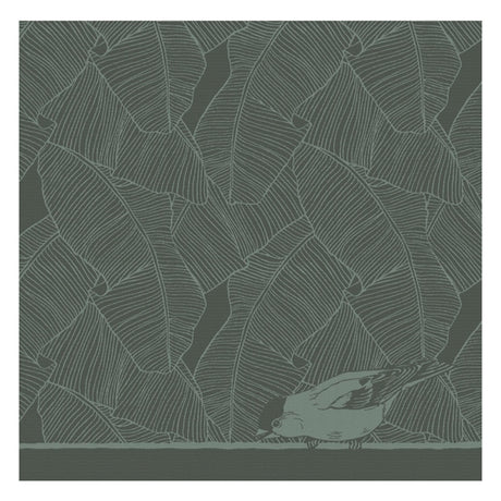 Ddddd paño de cocina birdy 60x65cm verde por 6 piezas