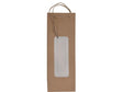 Bolsa para botellas de vino con papel ventana.