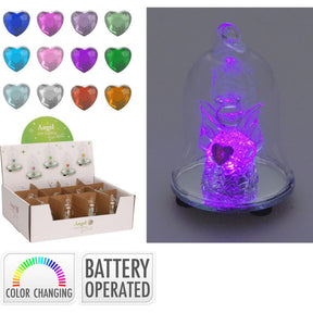 Campana de cristal Home Styling LED 8cm 12 surtido
