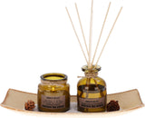 Set de regalo de fragancias para el hogar, velas perfumadas y varillas aromáticas