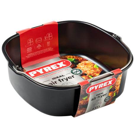 Freidora de aire Pyrex plato cuadrado carro plano 22x21x7,5cm