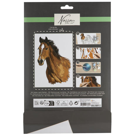 Pintar por números caballo