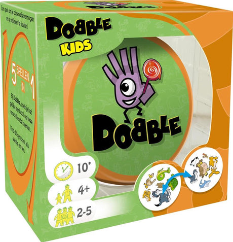 Juego de cartas para niños Asmodee zygomatic dobble - juego rápido con animales para niños