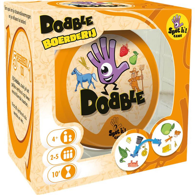 Juego de cartas Dobble Farm a partir de 4 años 2-5 jugadores
