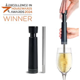 Juego de aireador de vino Airtender con bomba.