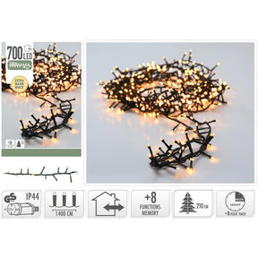 Microcluster iluminación navideña 700 LED