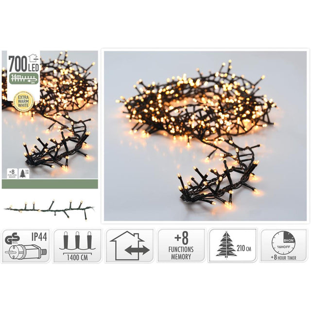 Microcluster iluminación navideña 700 LED
